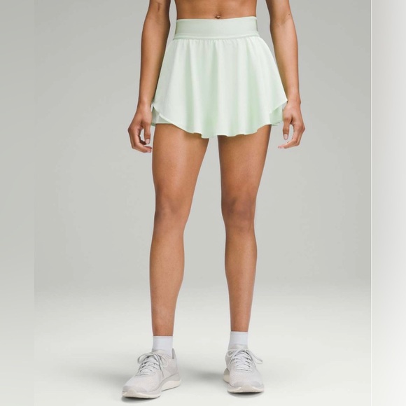 NWT Lululemon Court Rival High-Rise HR Skirt in Kohlrabi Green. Size 4. - Picture 4 of 11